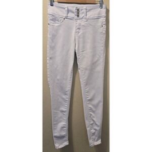 Women's Blue Savvy White Pants Sz 5/27 High Rise